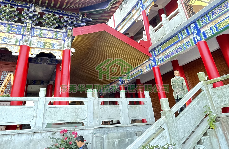 觀音山國(guó)家森林公園素食館人字頂改造